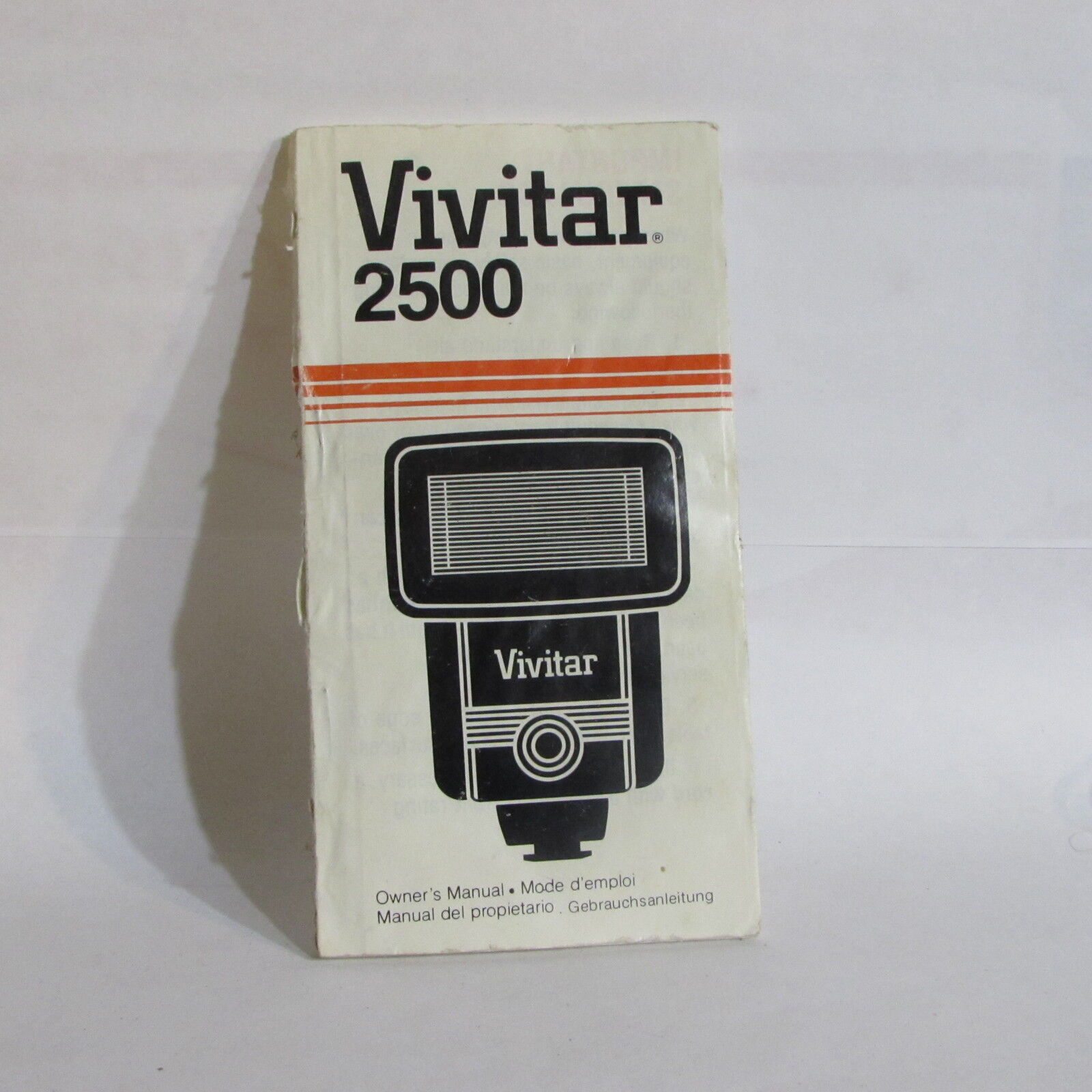 Used Vivitar 2500 Flash Guide  Manual O40725