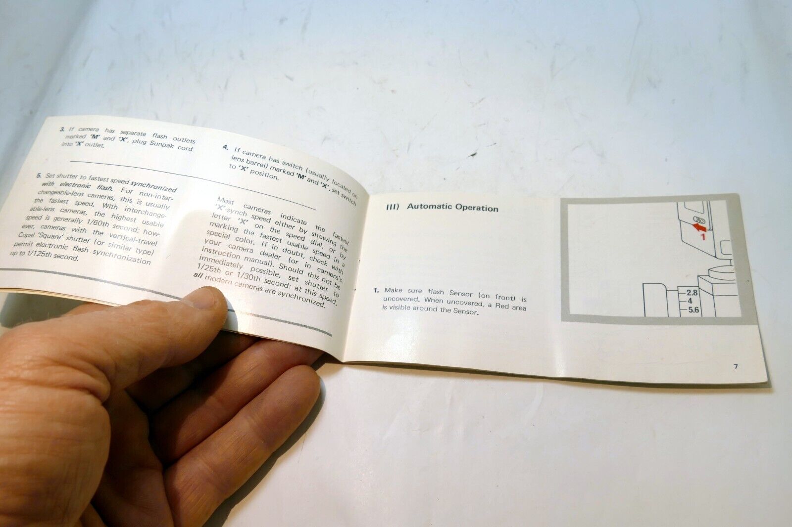 Sunpak Auto 101 650 Flash  Instructions  guide manual English EN