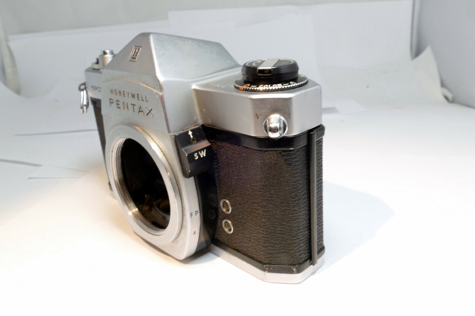 Pentax Spotmatic Honeywell H 35mm SLR Film Camera Body Only Parts Repair AS IS