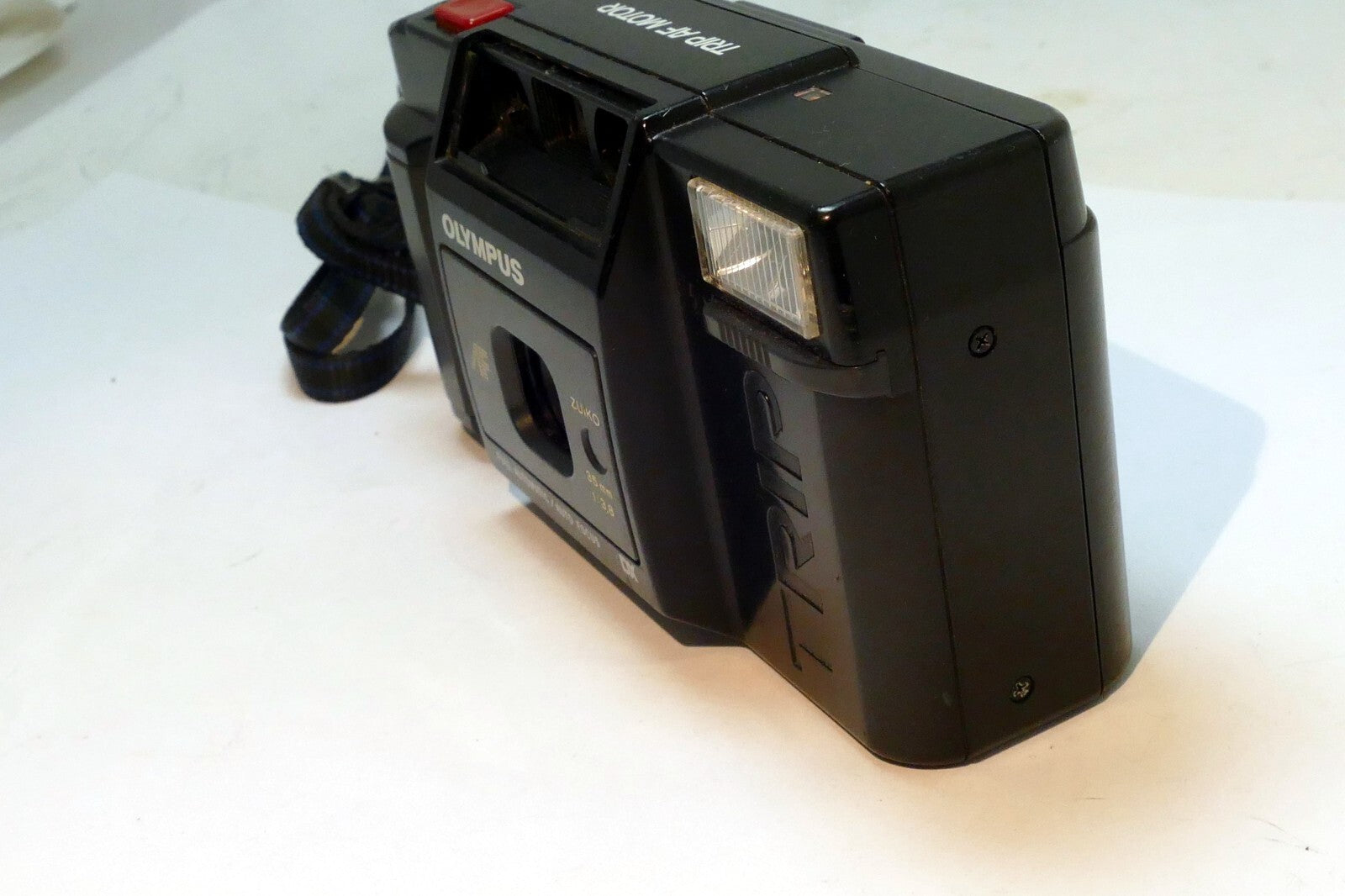 Olympus AF Trip Motor 35mm Camera w/ 35mm f3.8 Zuiko Lens - tested works good
