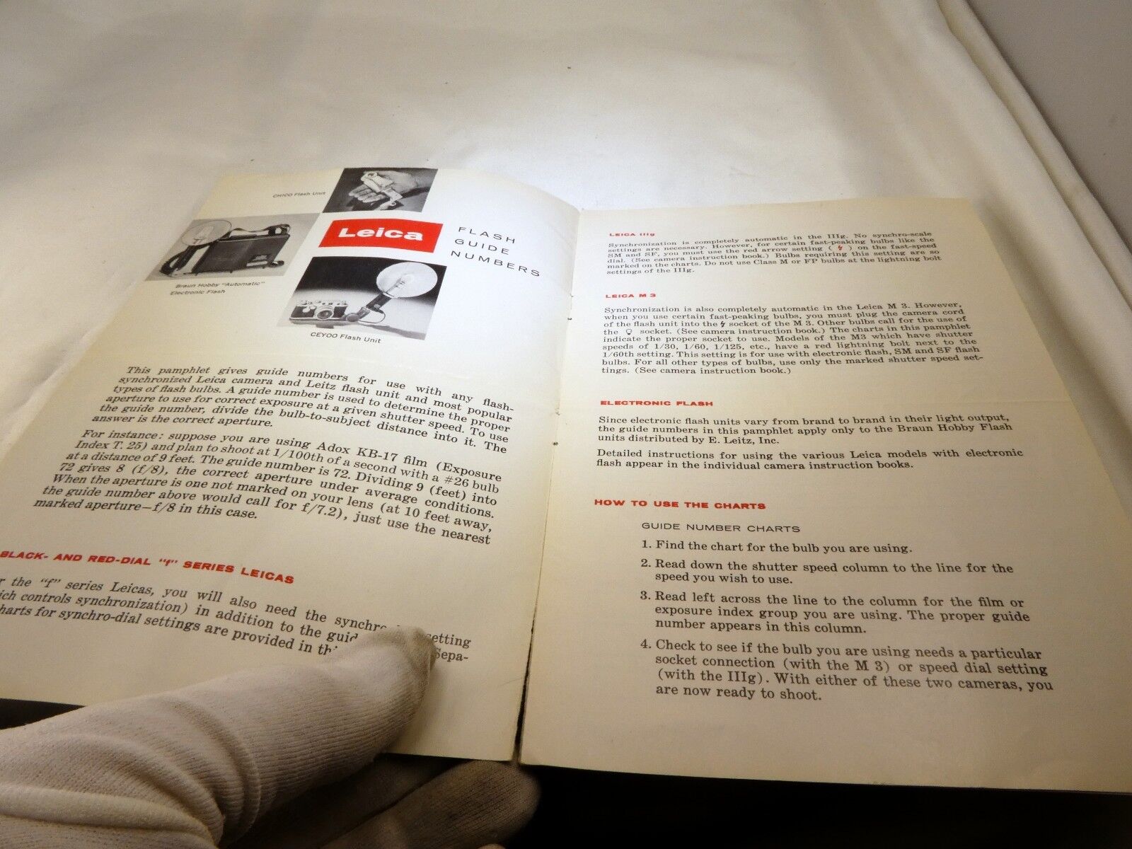 Leica Flash Guide Numbers Photography Guide for M rangefinder  cameras