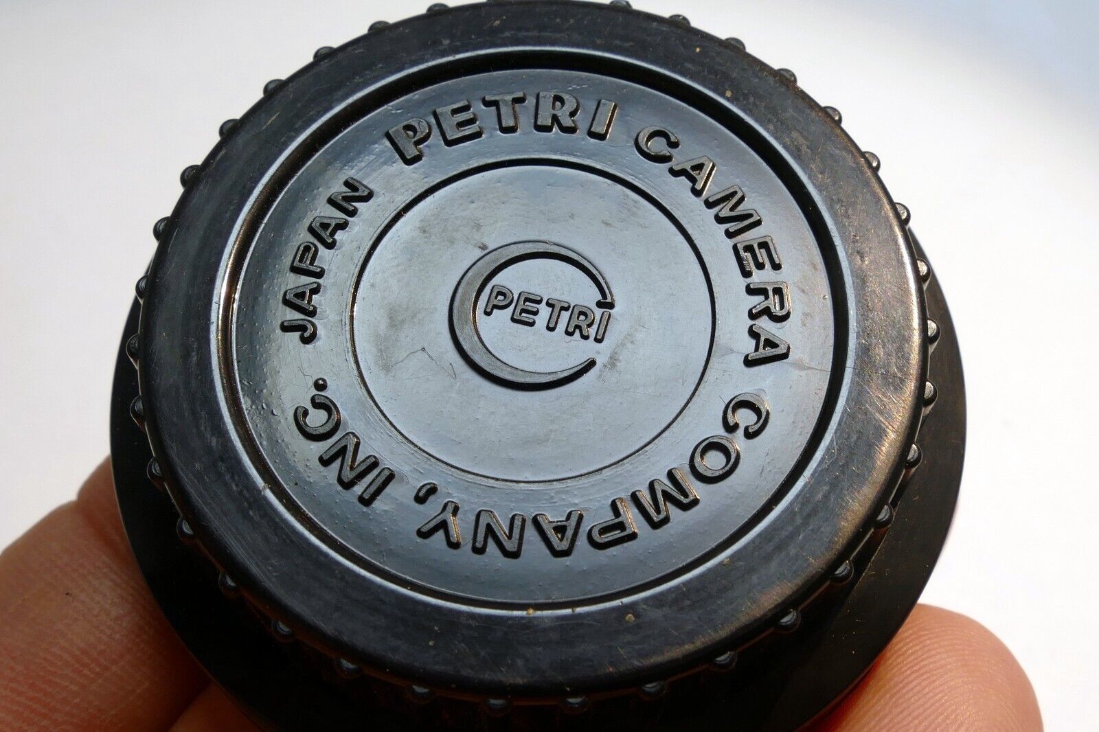 Petri auto Rear Lens cap vintage for 35mm manual focus lenses