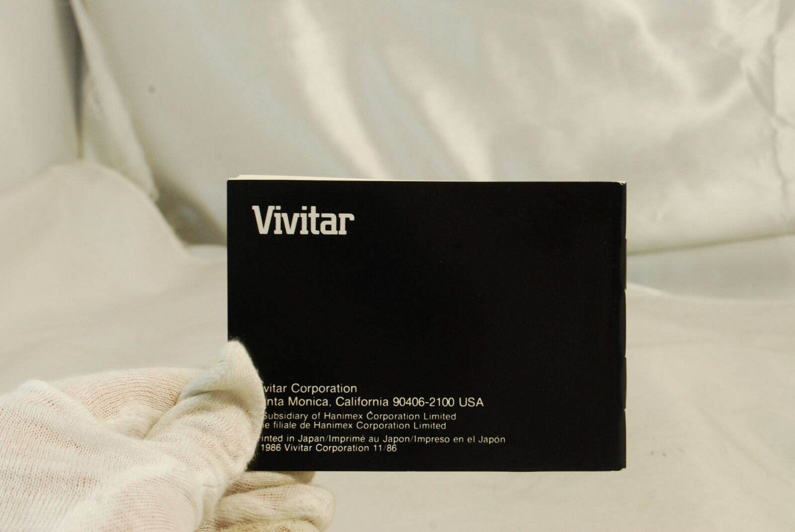 Vivitar 80-210mm f4.5/-5.6 Lens Manual Guide and warranty 6102086