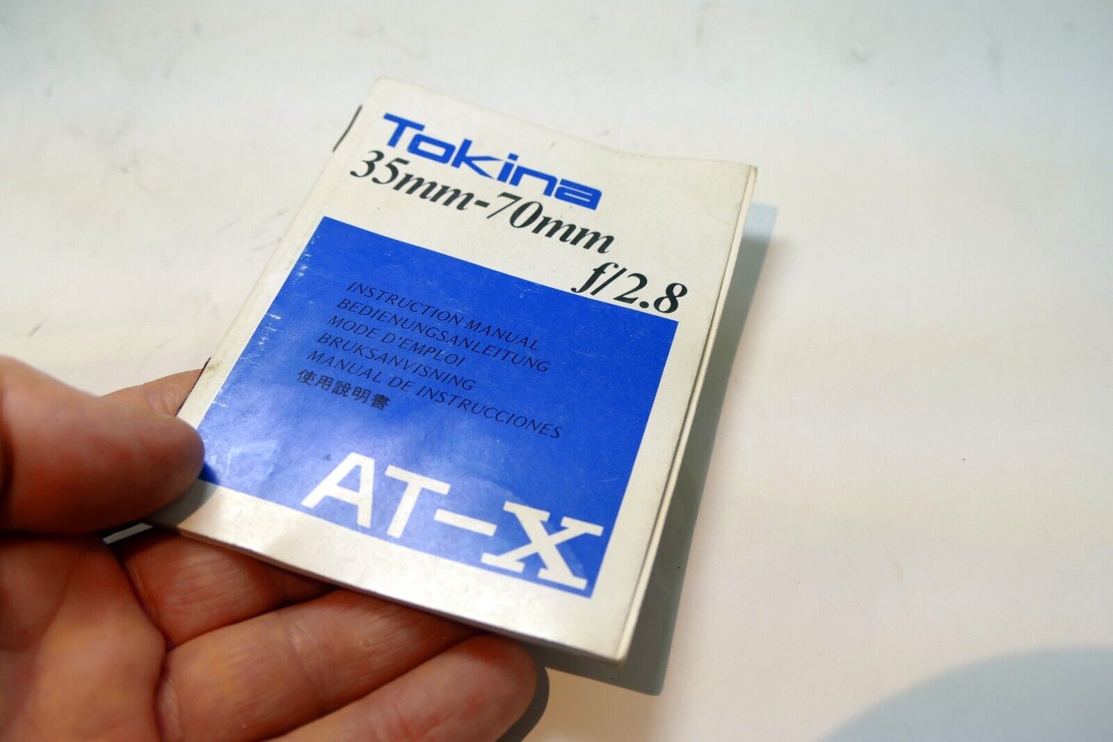 Tokina At-X 35-70mm f2.8 Lens Instructions manual Guide English E Sp Fr Gr J It