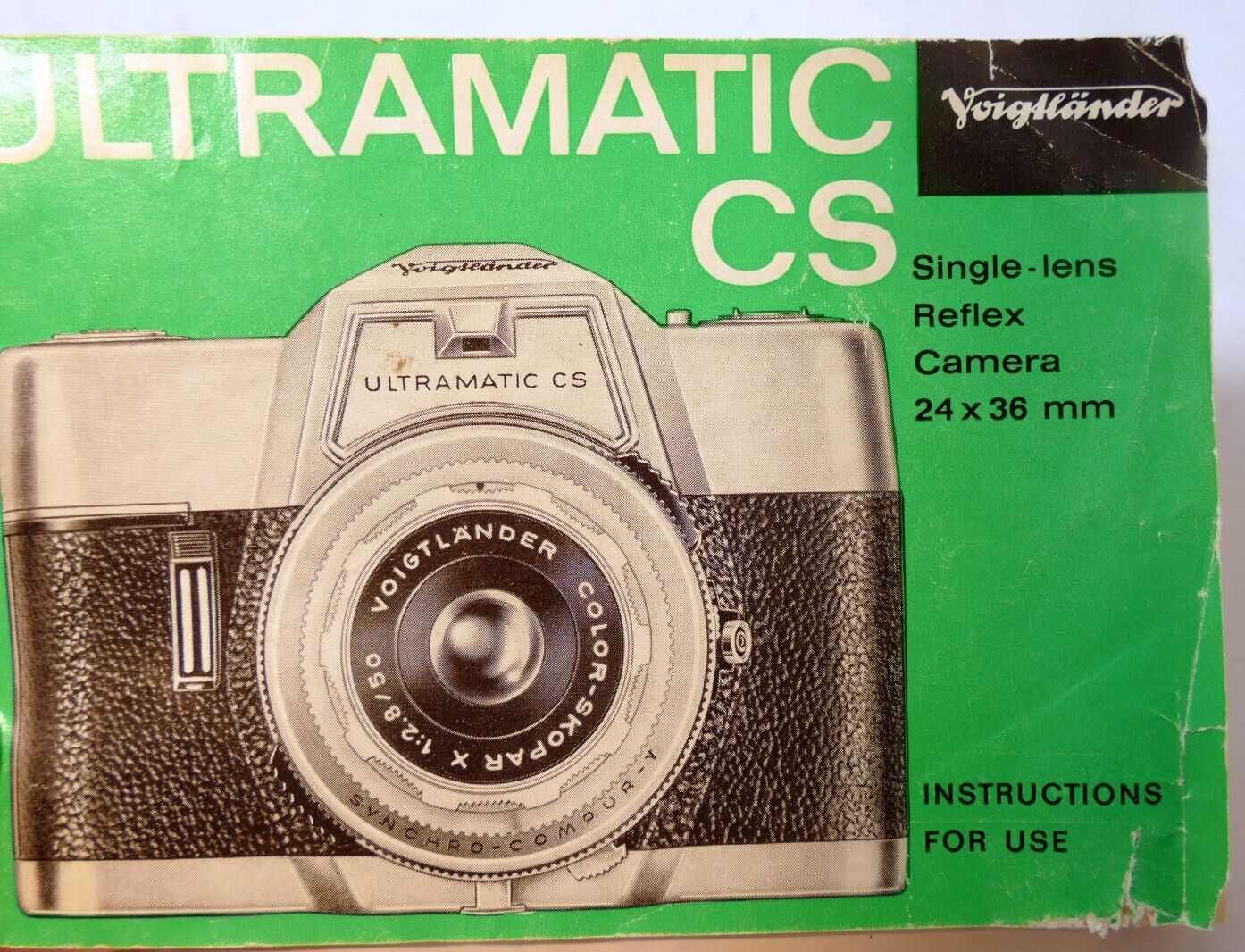 Voigtlander Ultramatic CS  Camera Guide Booklet/Manual  English EN