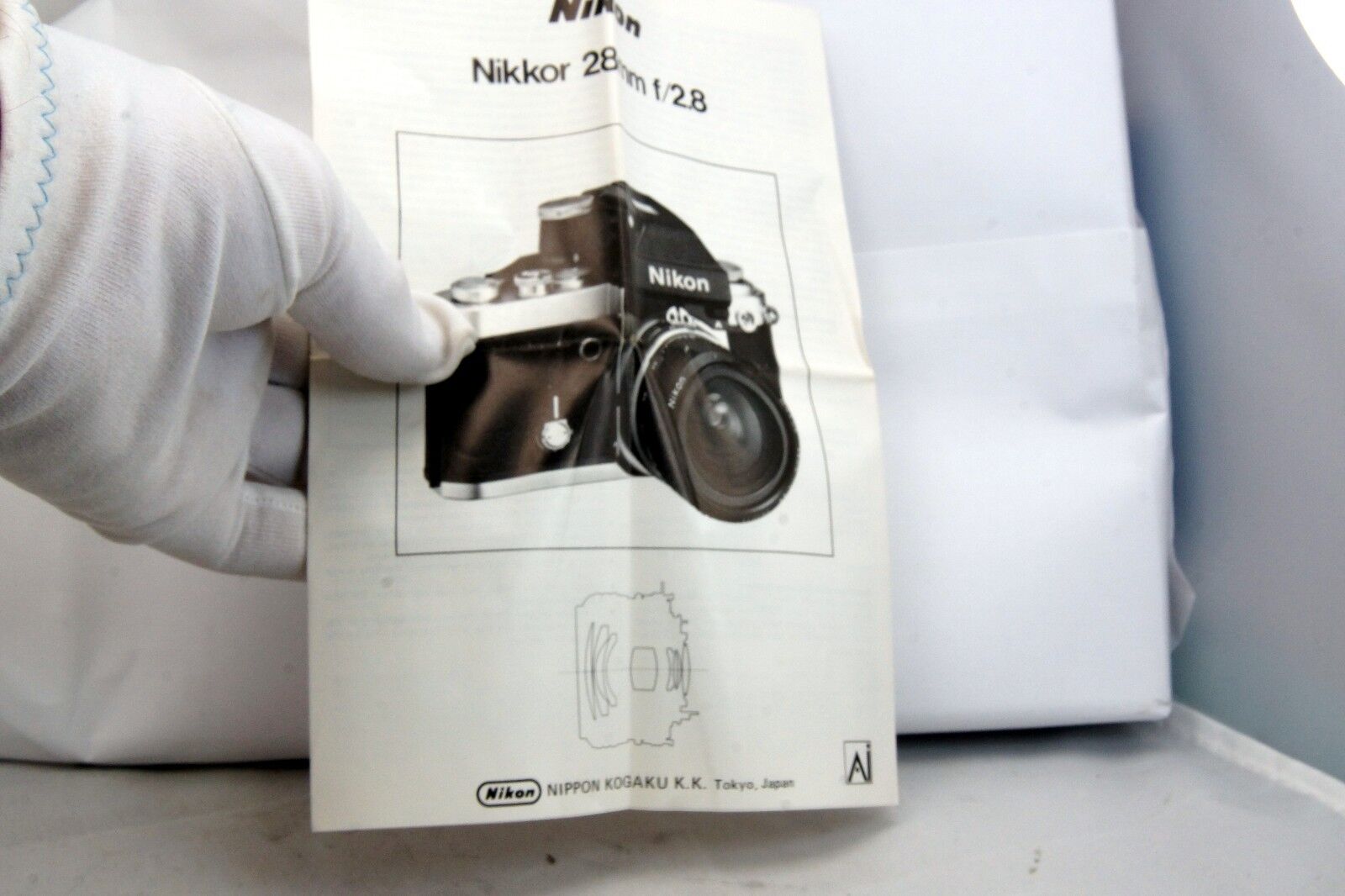 Nikon Nikkor 28mm f2.8 Ai Lens Instruction Manual Guide Genuine vintage