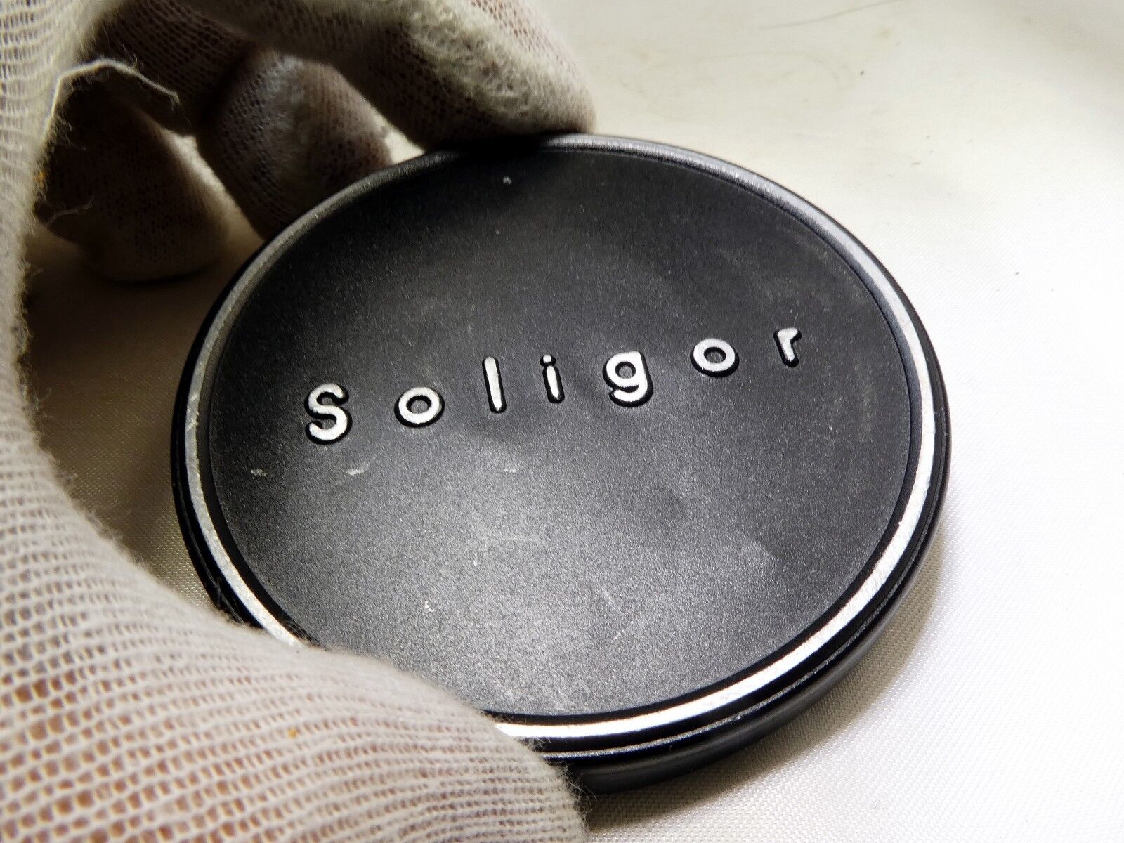 Soligor 62mm cap dust cover Slip on Metal vintage