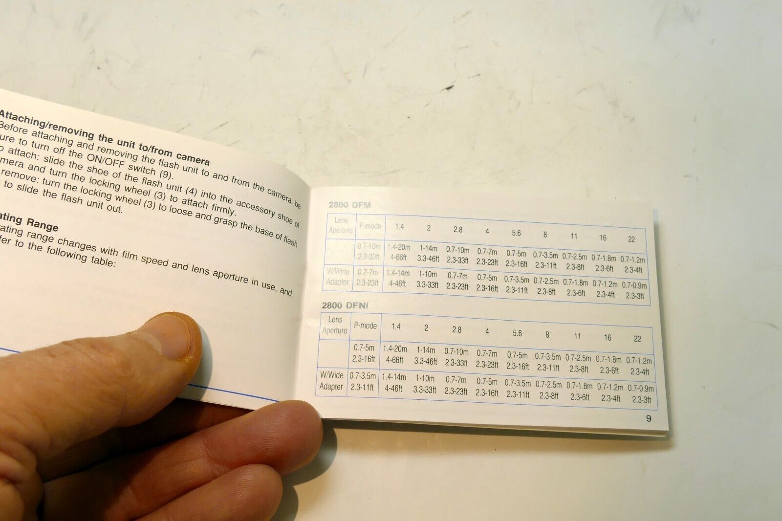 Starblitz 2800 DFM DFNi Flsh instruction manual guide