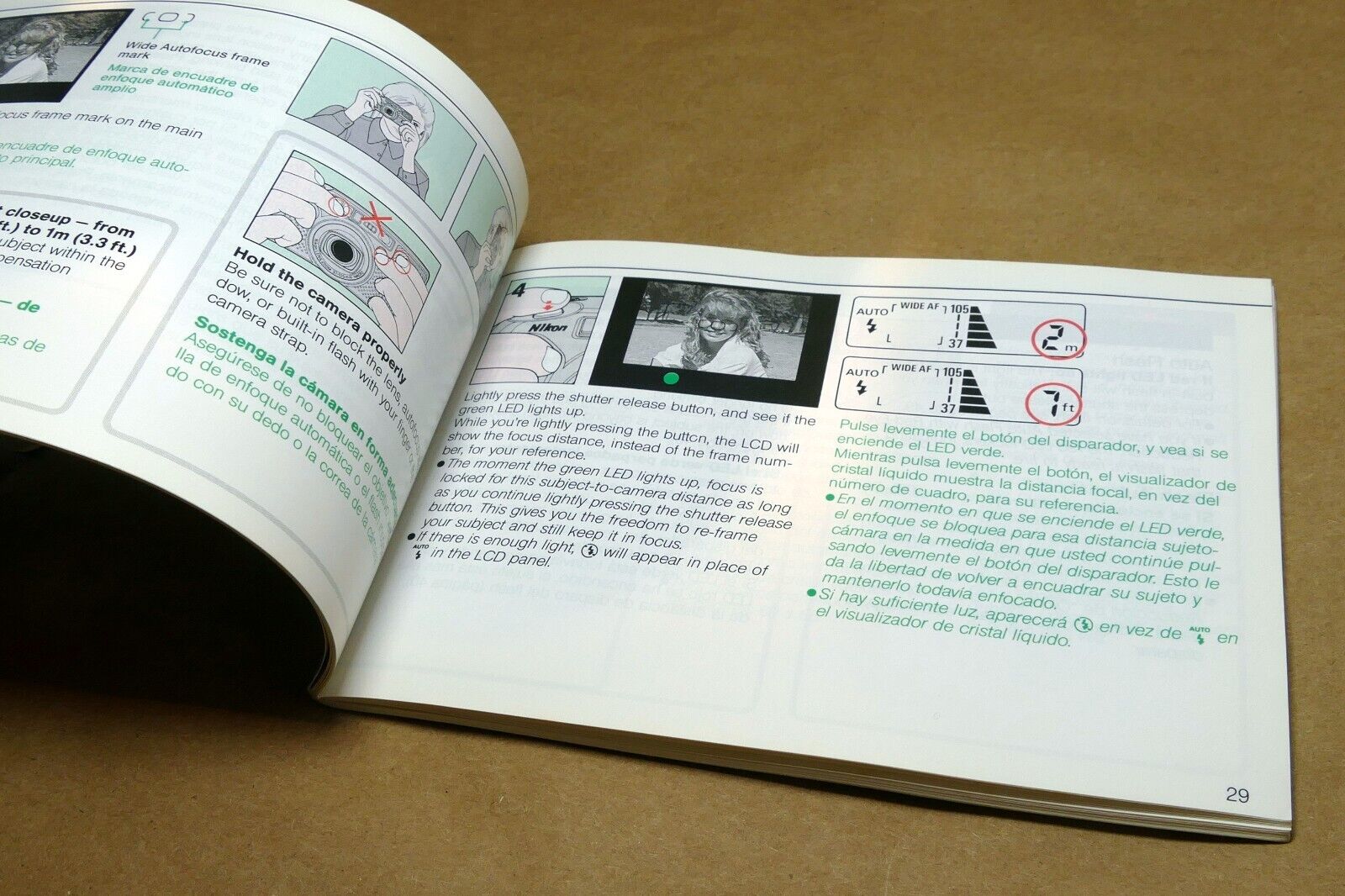 Nikon Zoom Touch 800 35mm Photo Guide camera instruction