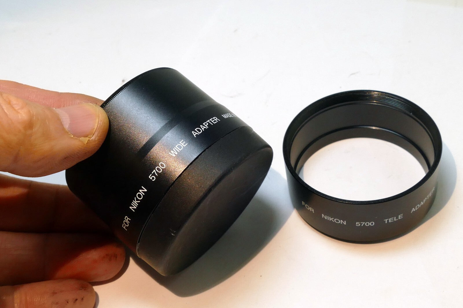 Ring Lens Adapter  Coolpix 5700 wide angle and Telephoto set from 54mm to 52mm