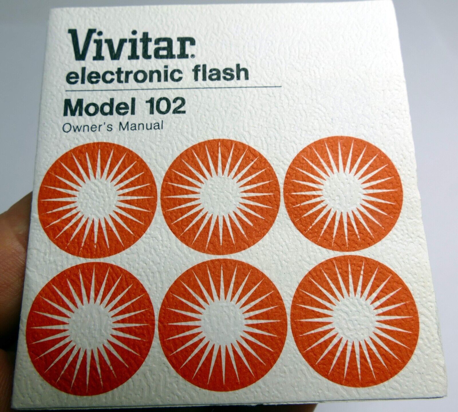 Vivitar Model 102 Flash  Instruction Manual / User Guide EN - genuine OEM