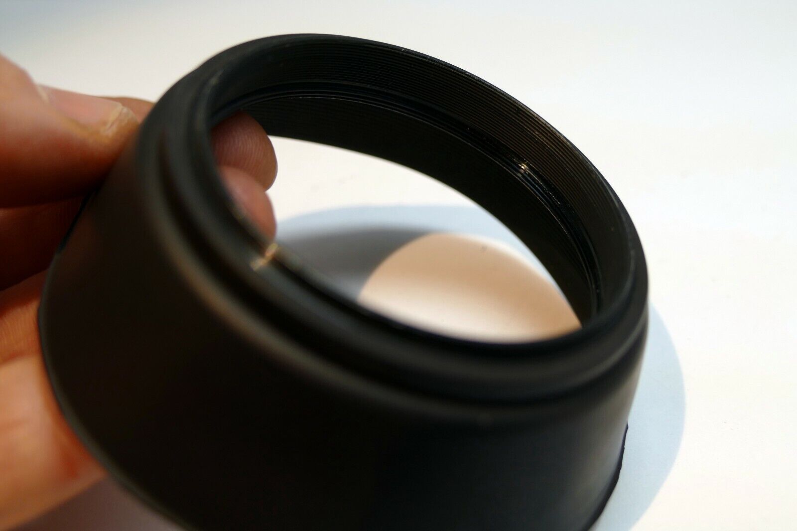 55mm Lens Hood Shade Collapsible Rubber double threaded screw in for 35mm f2
