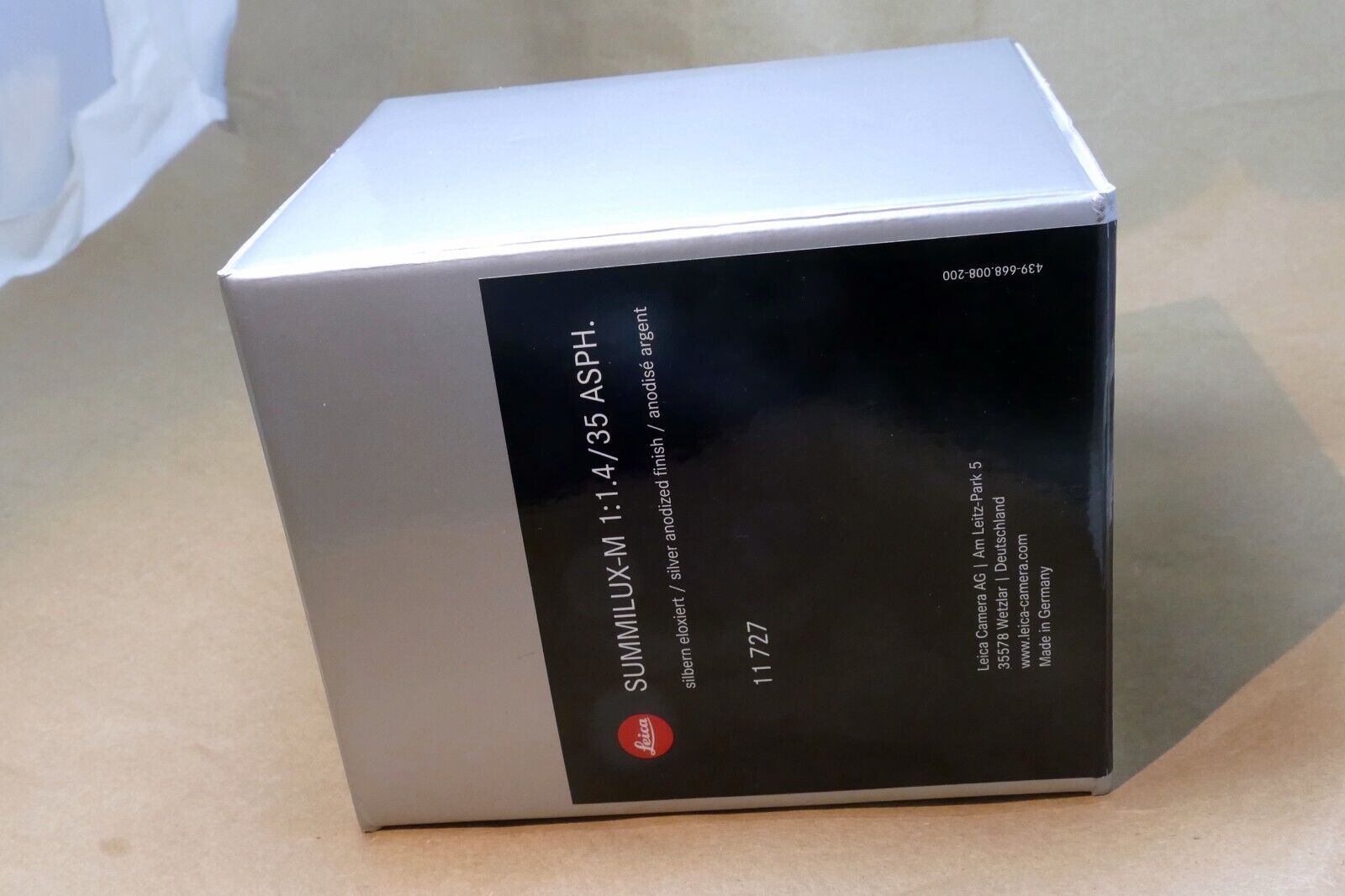 Empty Box for LEICA Summilux-M 35mm f1.4 Asph. 11727 Black France only