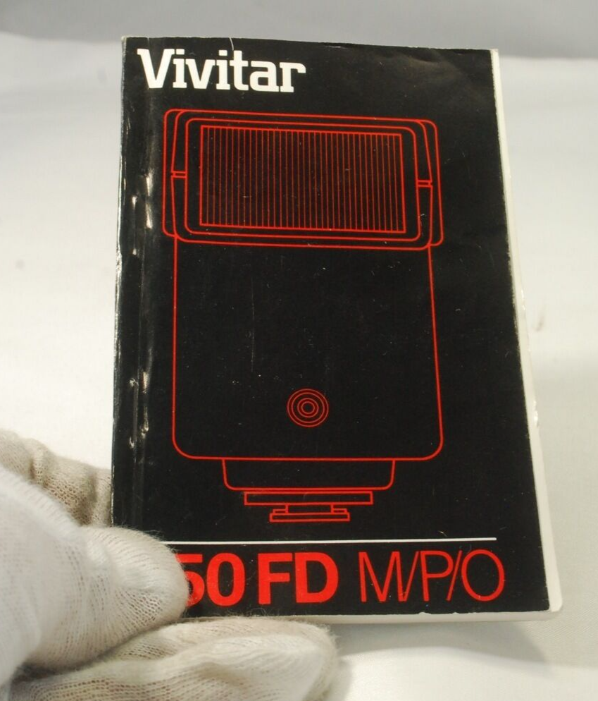 Vivitar 550FD M/P/O Flash Instruction Manual  Guide English 7219019