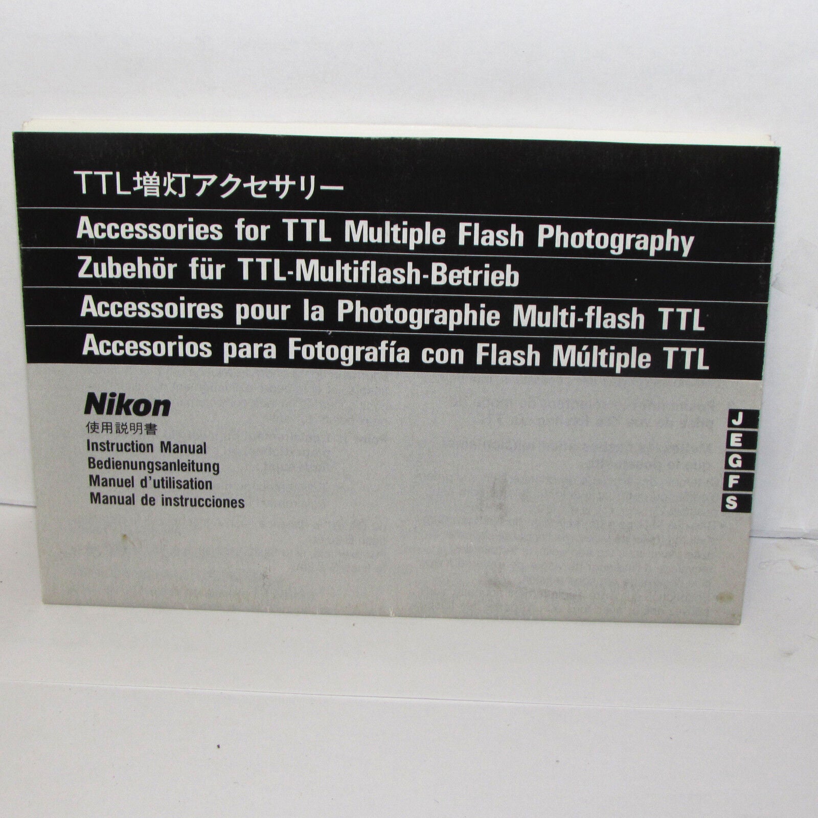Nikon Accessories for TTL Flash SB-16 22 24 Accessory System  List Guide O31151