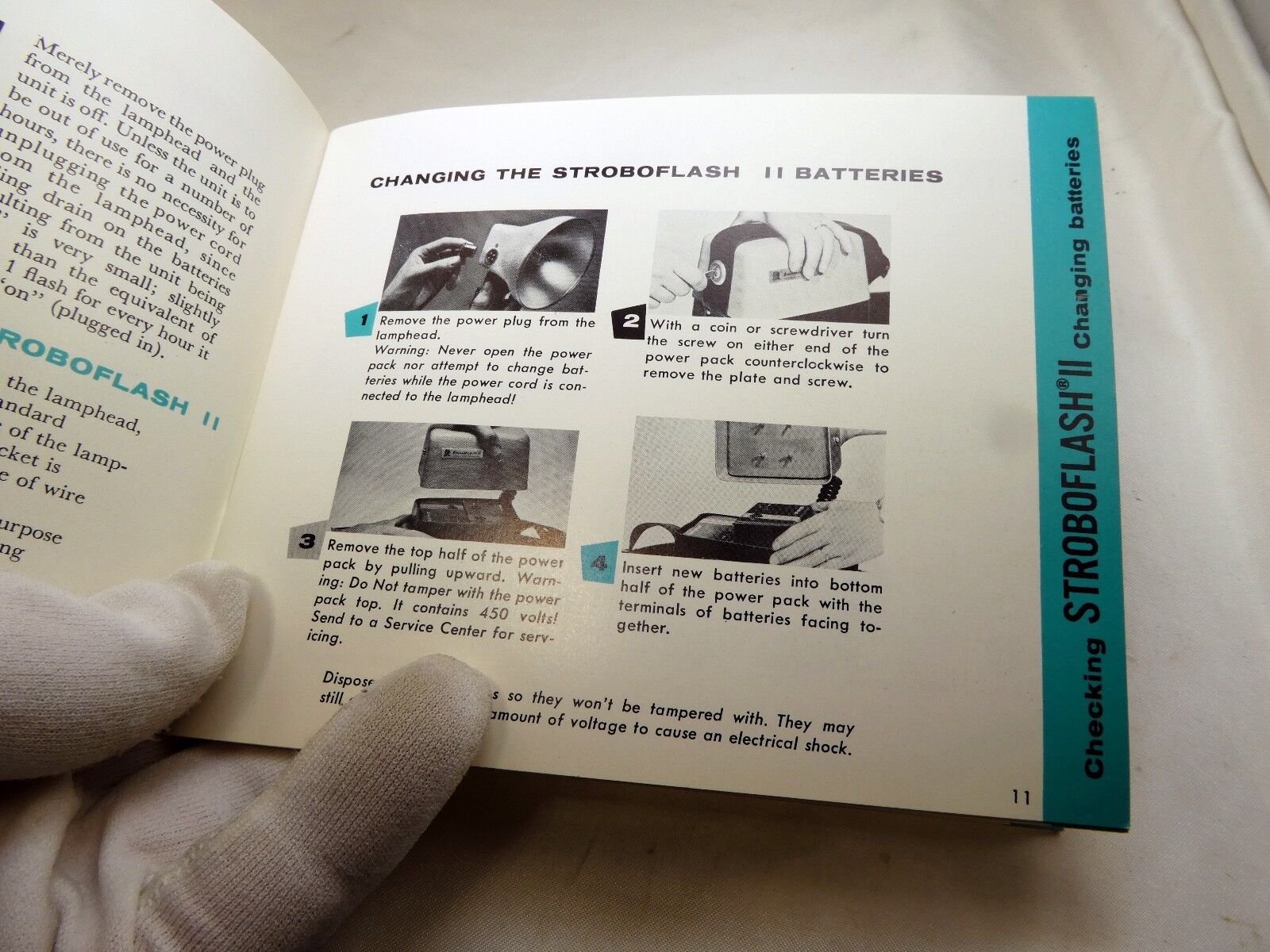 Stroboflash I II IV flash  instructions Guide Manual English