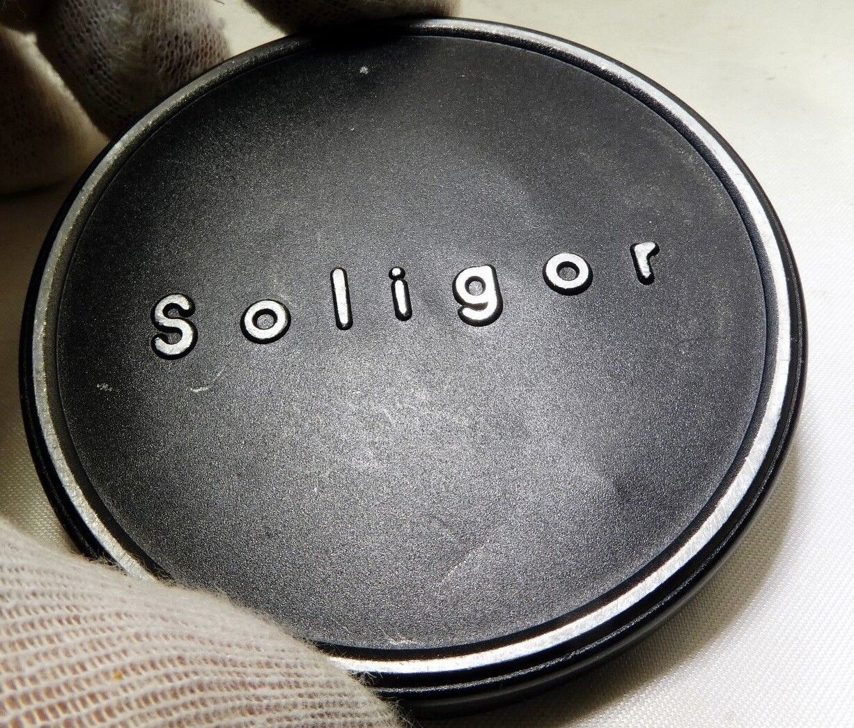 Soligor 62mm cap dust cover Slip on Metal vintage