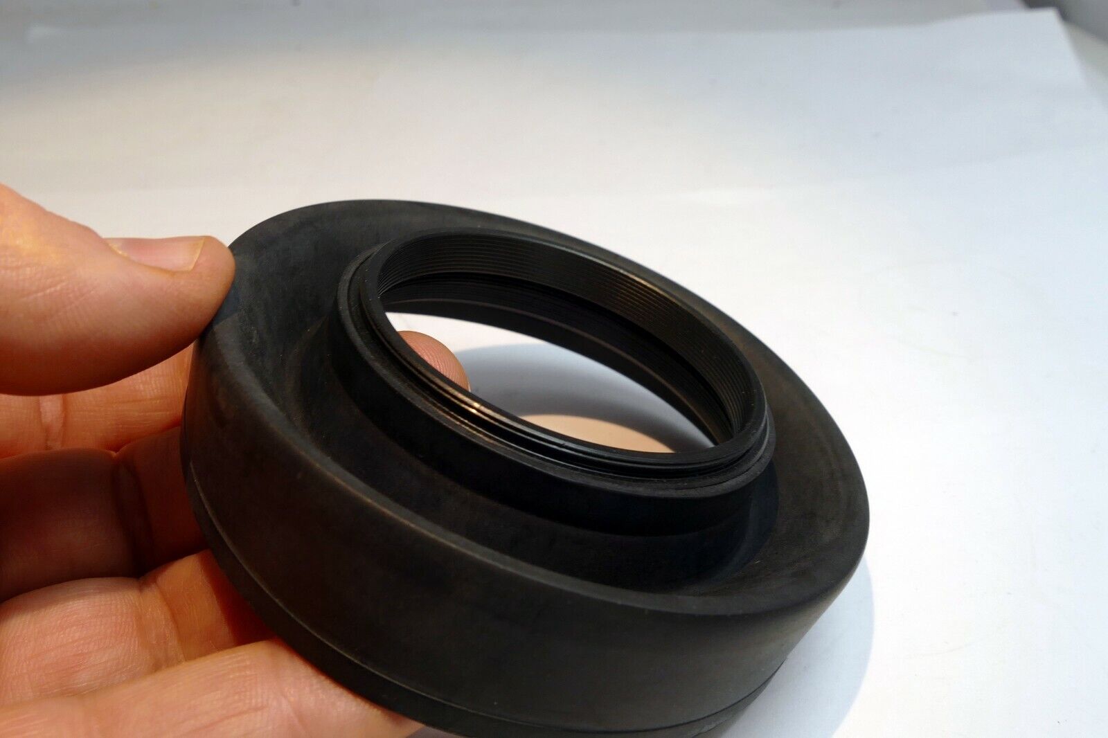 58mm Rubber Hood shade telephoto  collapsible for wide angle &  telephoto 2-way