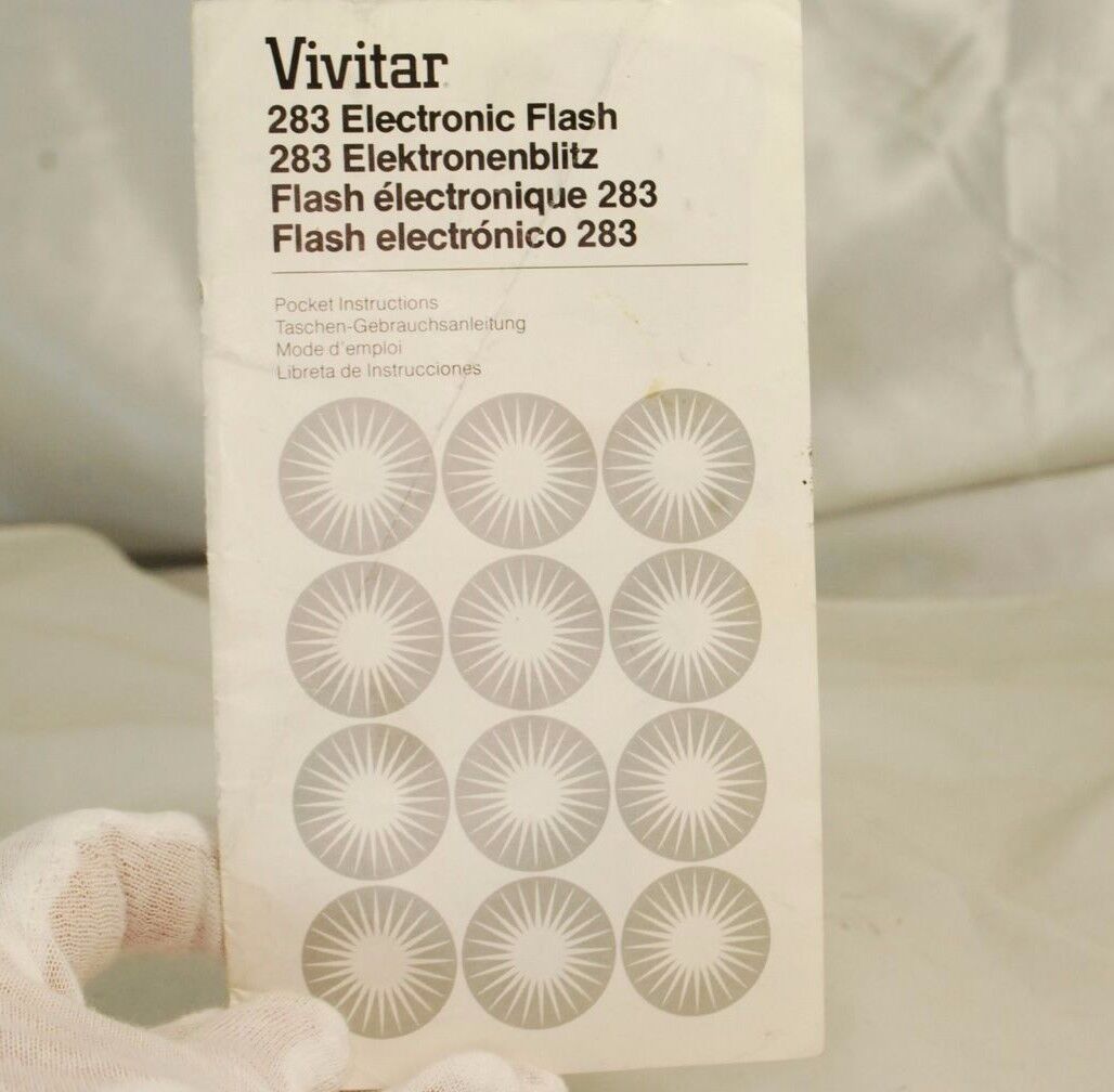 Vivitar  283 Electronic Flash Manual Guide  7119013
