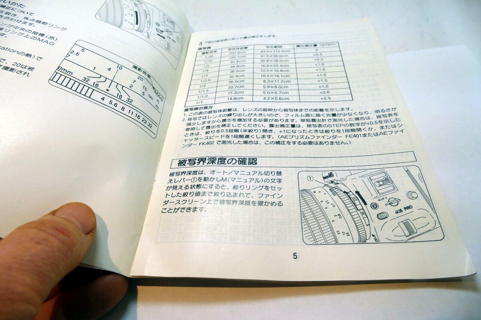 Mamiya 645Macro A 120mm f4 M Lens GUIDE Instruction Manual