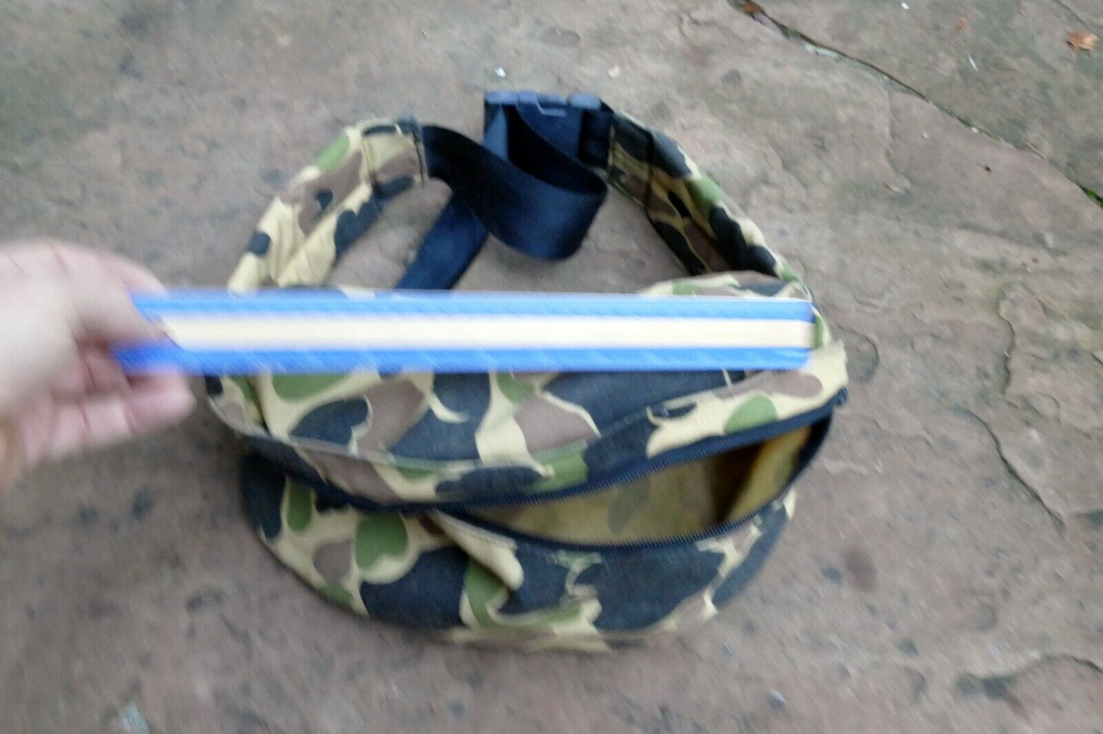 Top-Load Holster Camera Waist Bag Pouch Belt snap on CAMO green tactical pack