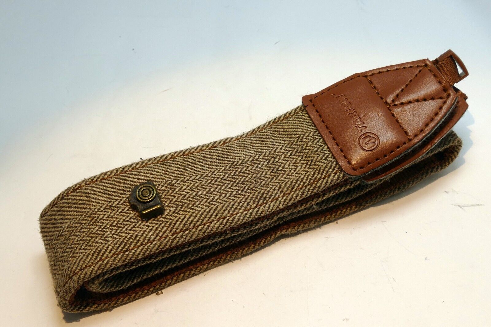 Tarion 4cm wide Camera Shoulder neck Strap Brown tweed western retro