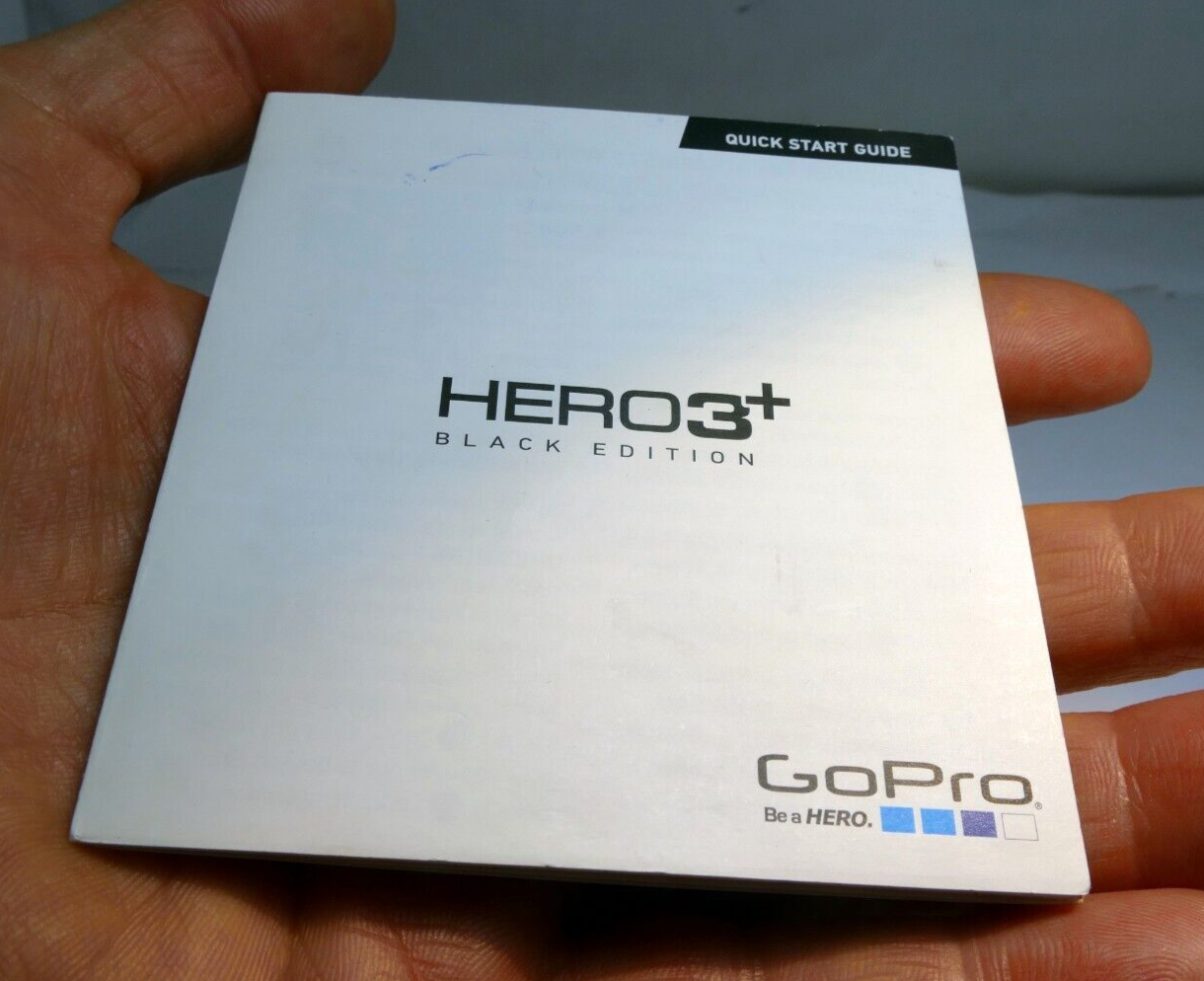 Gopro Hero 3+ Quick Start Guide short concise English EN