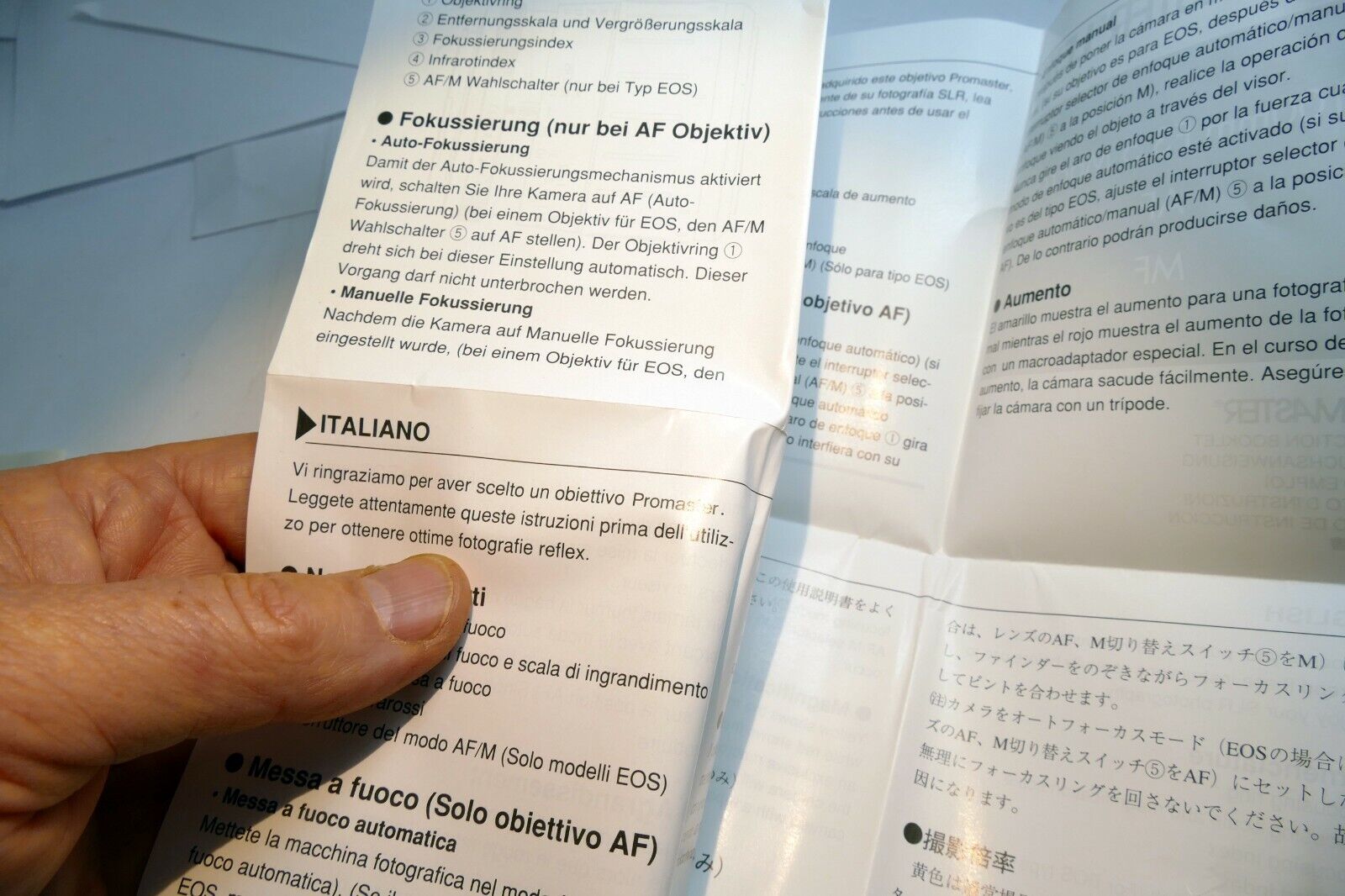 Promaster 100mm f3.5 Macro 1:1 AF  lens Instruction Manual Guide vivitar