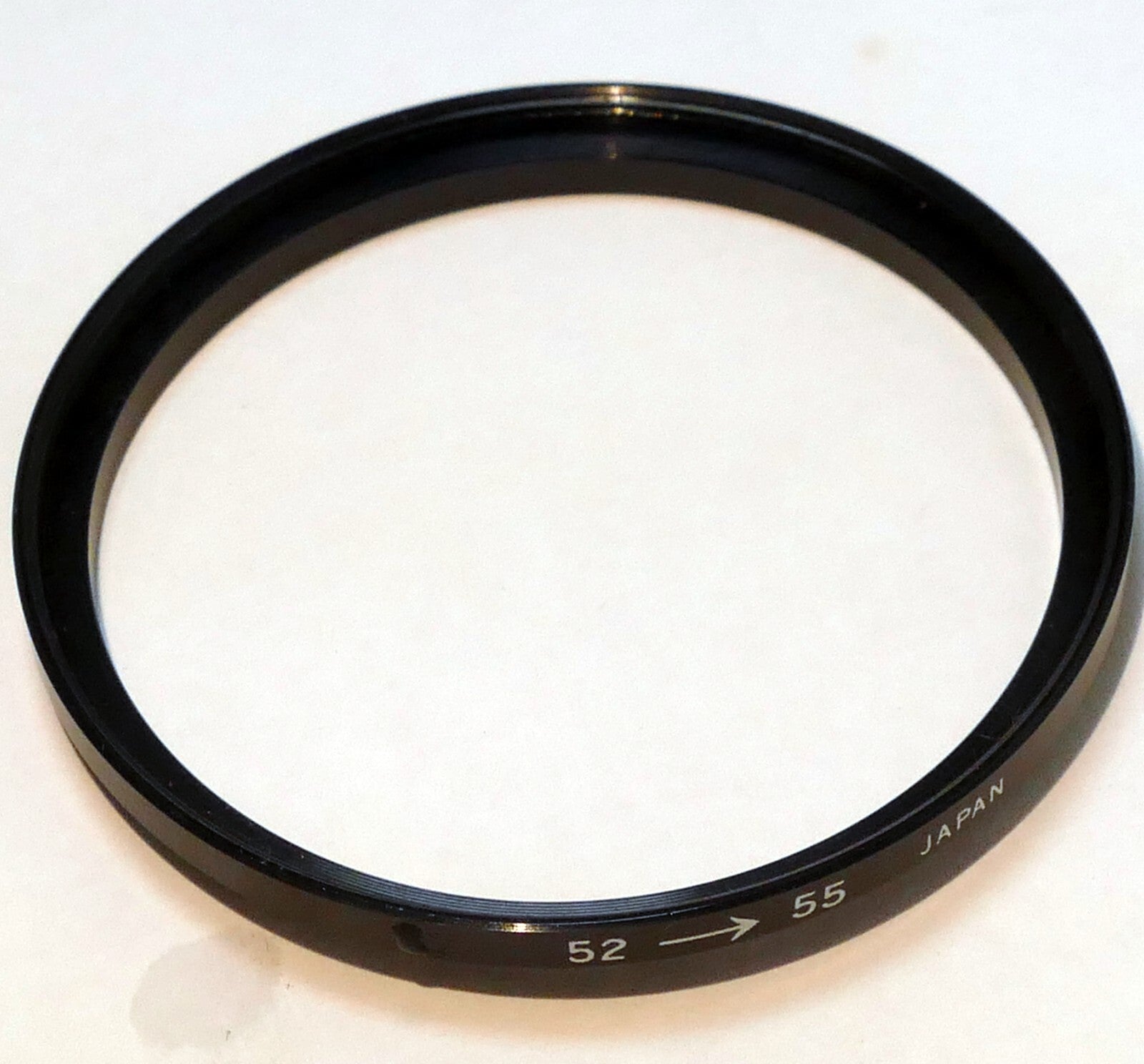 52mm to 55mm Step - Up ring metal threaded for lens filter made in Japan