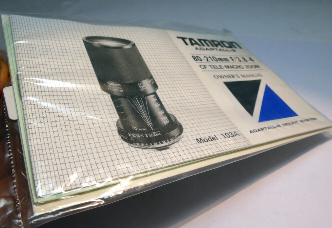 Tamron Adaptall 2 80-210mm f3.8-4 Lens owners Guide Manual   English EN