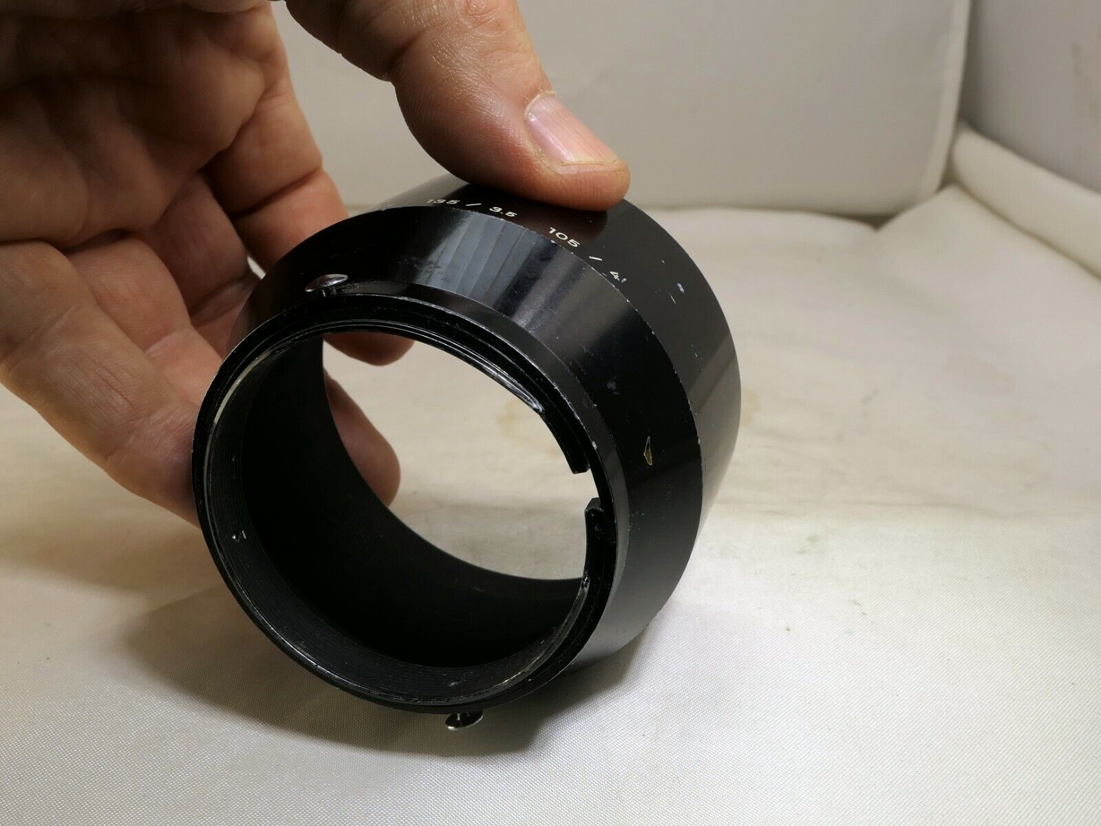 Nikon HS-4 Hood Shade Metal clip on for 135mm f3.5 85mm f2.0 Ai Ai-s Nikkor OEM