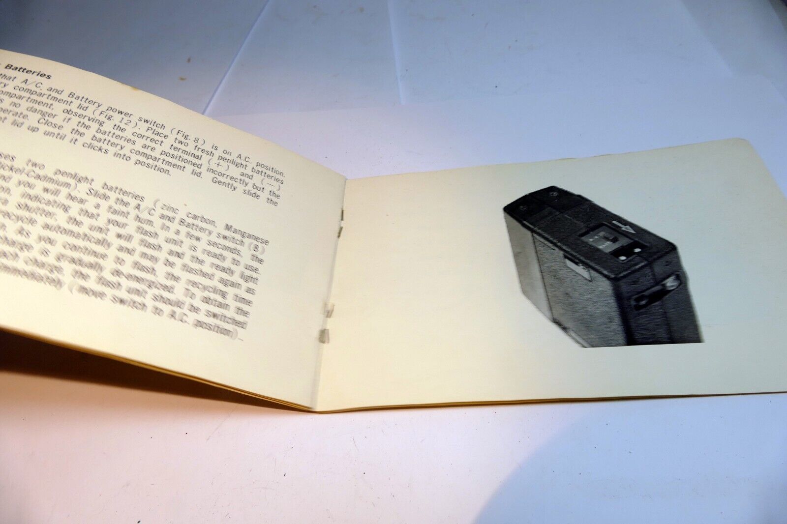 Sunpak GT 20 Flash  Guide  Book manual  how to use