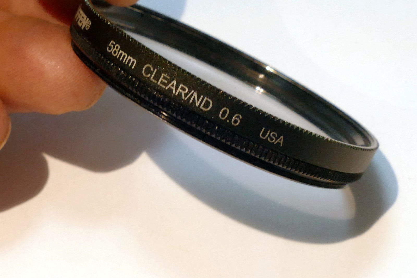 Tiffen 58mm Clear / ND 0.6 graduated Filter USA half frame neutral density