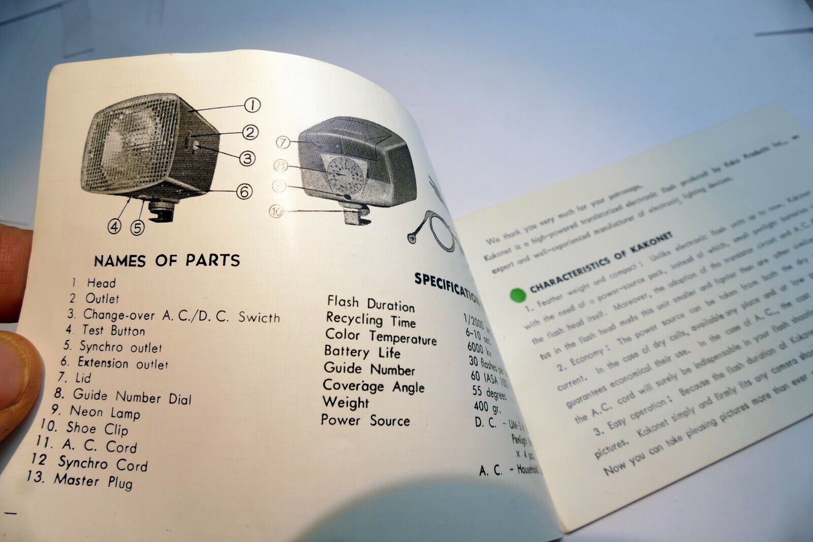 Kakonet Flash  Operating Instruction manual Guide