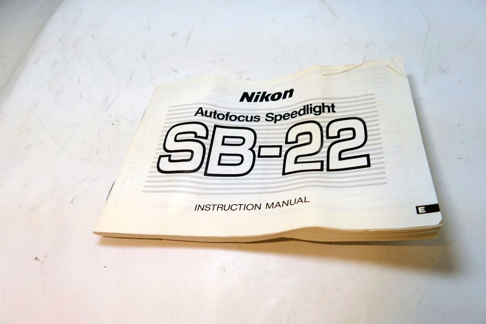 Nikon SB-22 Flash Speedlight Instructions manual guide English EN