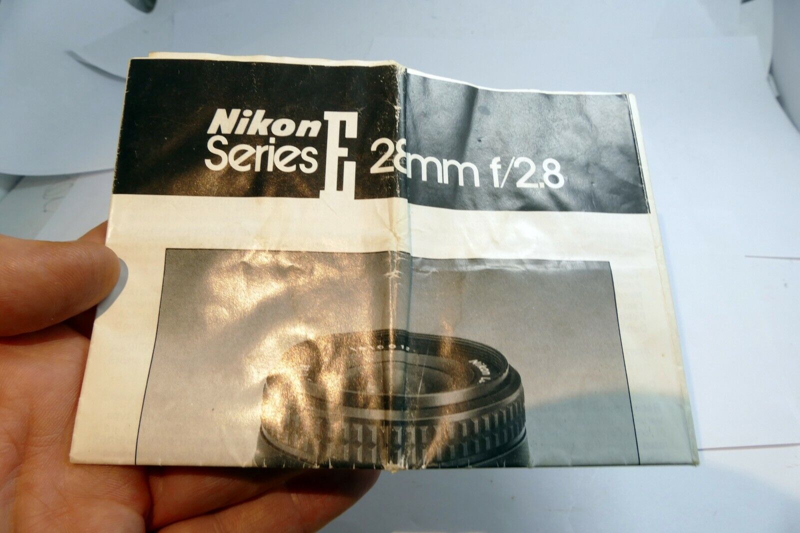 Nikon E series 28mm f2.8 Ai-s Lens instruction manual  EN English