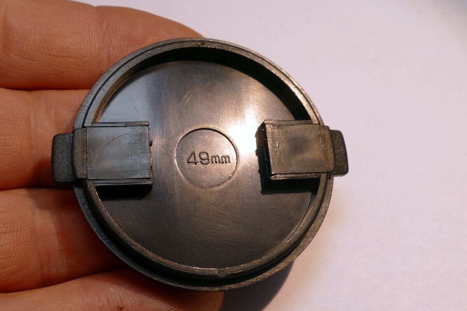 Front 49mm Lens cap snap on type  made in Taiwan