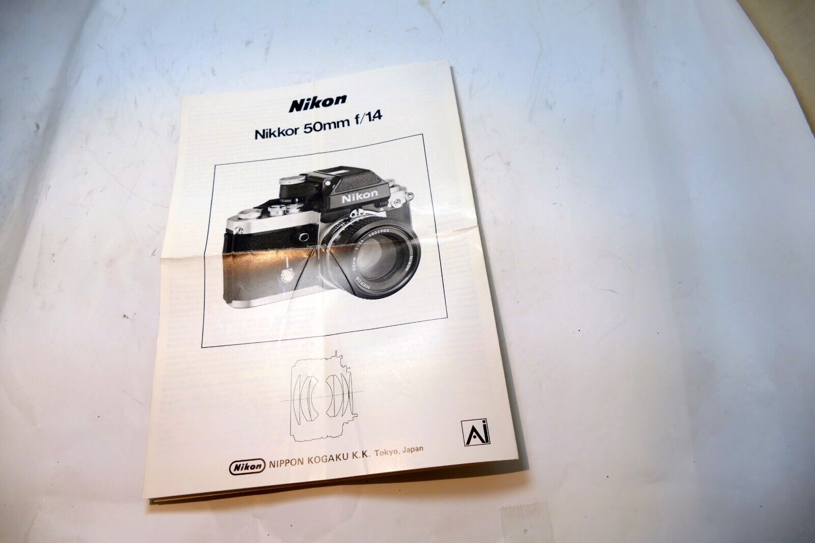 Nikon Nikkor 50mm f1.4 F KK Ai LENS Instruction Guide Manual 1979
