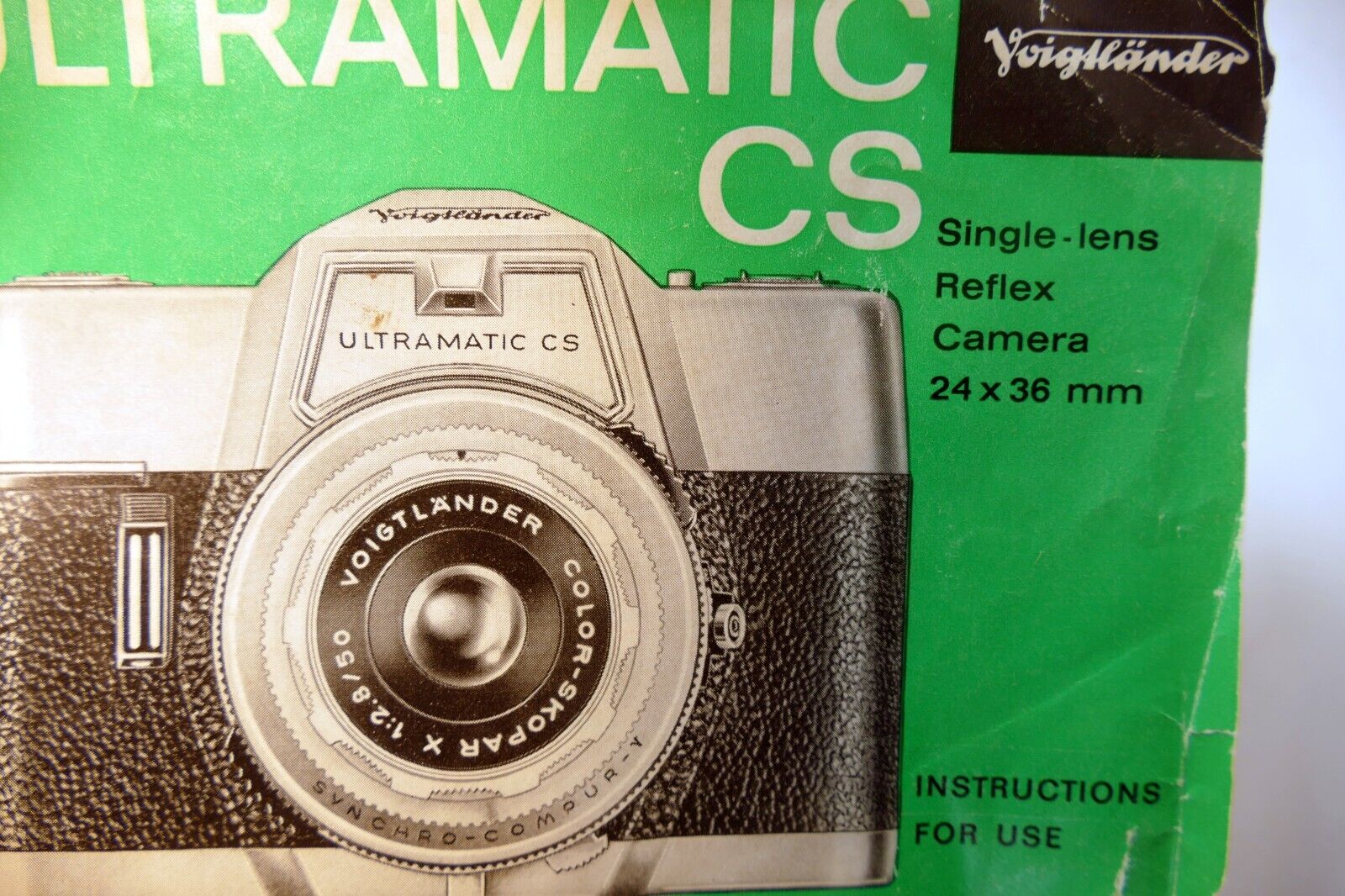 Voigtlander Ultramatic CS  Camera Guide Booklet/Manual  English EN