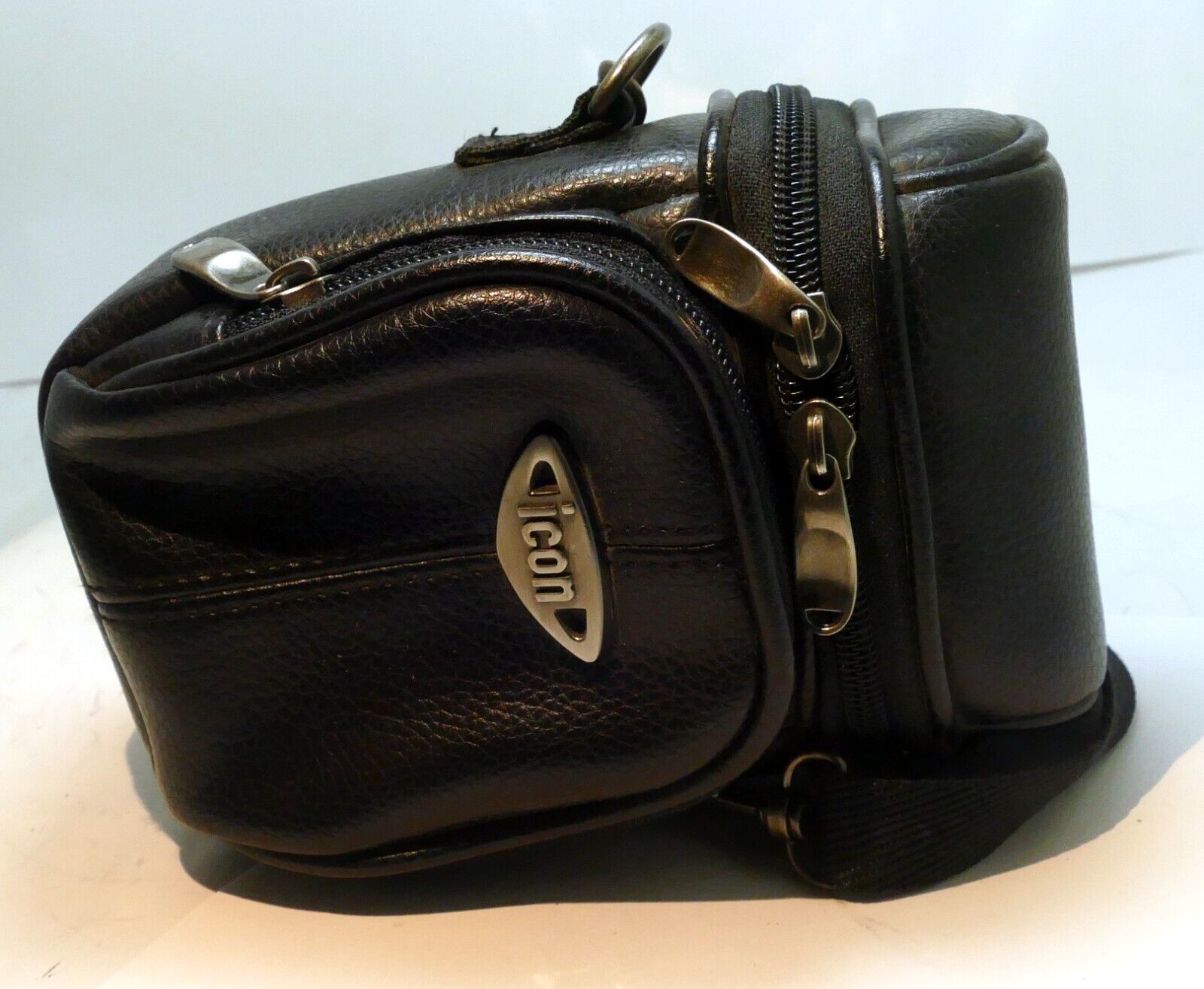 Zeiss Ikon CAMERA CASE with shoulder strap faux leather vintage 4X6" Genuine OEM