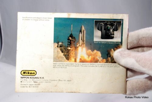 Nikon F The Nikon Way to Photography system brochure booklet Guide Genuine (EN)