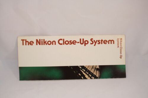 The Nikon Close-Up System Instruction Brochure Guide Macro lenses (EN) 7213030
