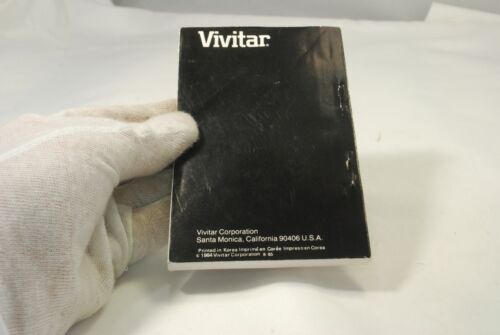 Vivitar 550FD M/P/O Flash Instruction Manual  Guide English 7219019