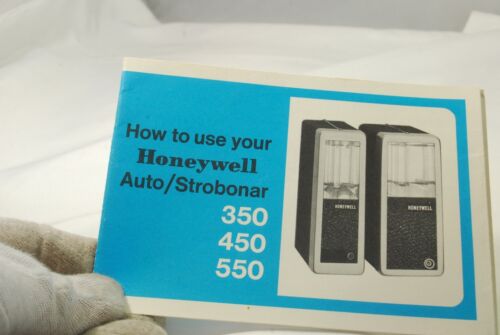 How to use your Honeywell Auto/Strobonar 350 450 550 flash manual guide 7219109