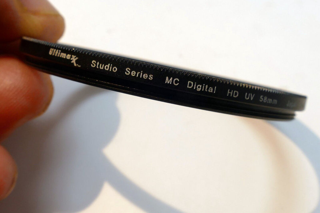 Ultimax UV 58mm Lens Filter Haze slim profile wide angle lenses Studio series