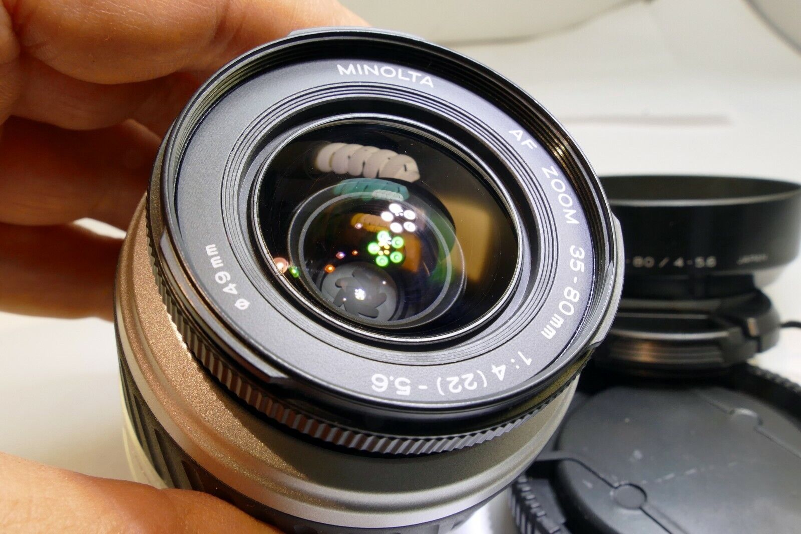 Minolta 35-80mm f4-5.6 Lens For α37 α58 α68 Alpha auto focus w/ caps hood