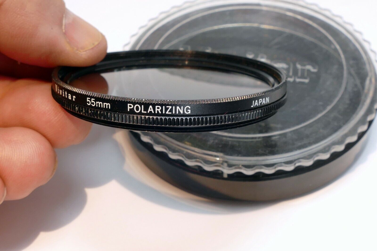 Vivitar 55mm Filter Polarizing Polar PL linear low profile for wide angle Japan