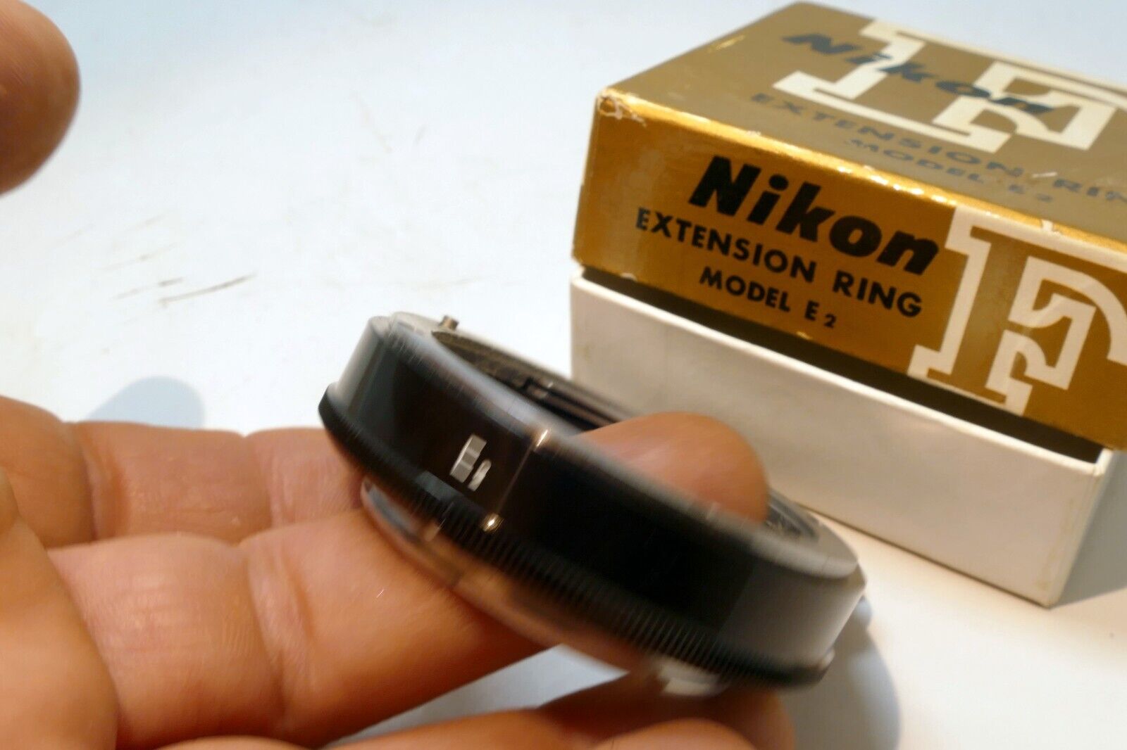 Nikon E2 Macro Extension ring Adapter F mount  - Genuine OEM - MINT