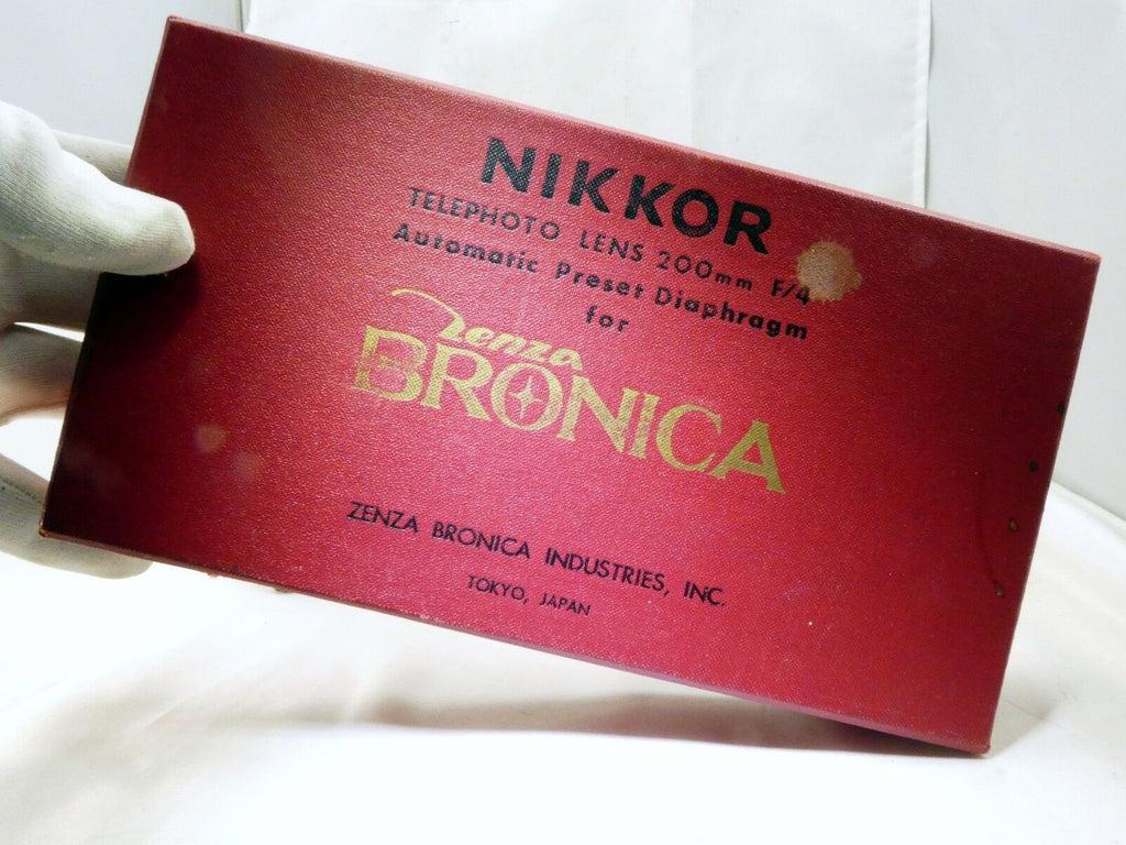 Empty Box for Nikkor Bronica S 200mm f4 6X6 S2