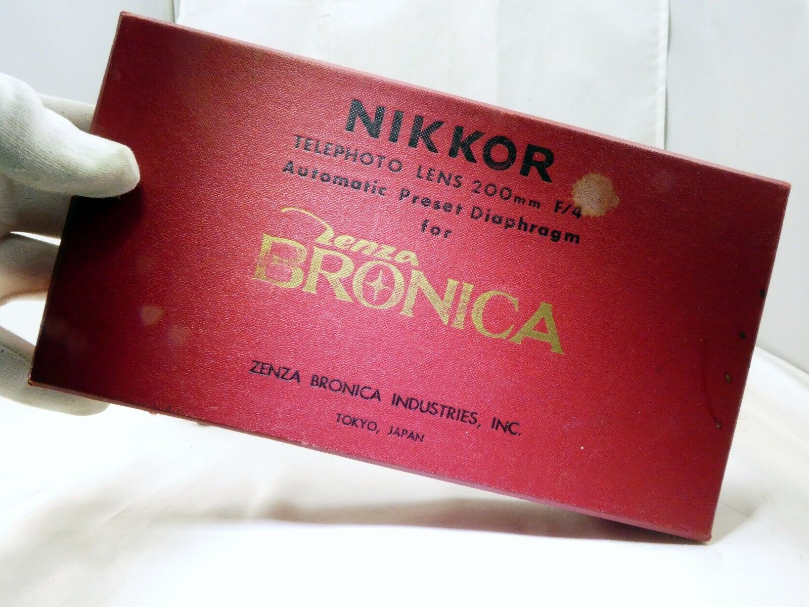 Empty Box for Nikkor Bronica S 200mm f4 6X6 S2